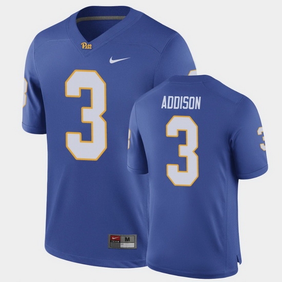 Men Pitt Panthers Jordan Addison Game Royal Football Jersey Men Pitt Panthers Jordan Addison Game Royal Football Jersey