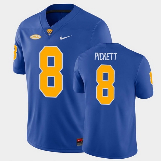 Men Pitt Panthers Kenny Pickett College Football Royal Game Jersey Men Pitt Panthers Kenny Pickett College Football Royal Game Jersey