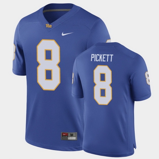 Men Pitt Panthers Kenny Pickett Game Royal Football Jersey Men Pitt Panthers Kenny Pickett Game Royal Football Jersey