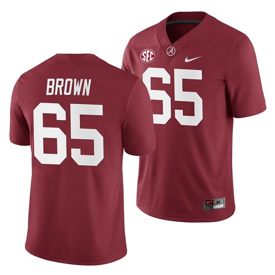 Alabama Crimson Tide Deonte Brown Crimson 2019 Home Game Jersey NCAA Football Alabama Crimson Tide Deonte Brown Crimson 2019 Home Game Jersey NCAA Football