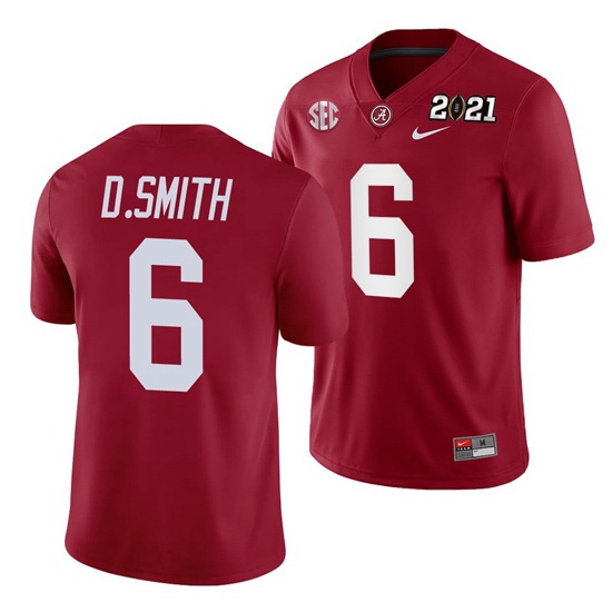 Alabama Crimson Tide Devonta Smith Crimson 2021 Rose Bowl Champions College Football Playoff College Football Playoff Jersey Alabama Crimson Tide Devonta Smith Crimson 2021 Rose Bowl Champions College Football Playoff College Football Playoff Jersey