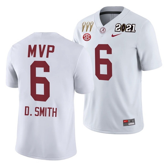 Alabama Crimson Tide Devonta Smith White 2021 Rose Bowl Offensive Mvp Special Commemorate Men Jersey Alabama Crimson Tide Devonta Smith White 2021 Rose Bowl Offensive Mvp Special Commemorate Men Jersey