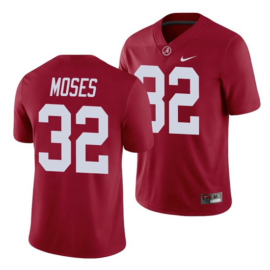 Alabama Crimson Tide Dylan Moses Crimson Game Alumni Player Football Jersey Alabama Crimson Tide Dylan Moses Crimson Game Alumni Player Football Jersey