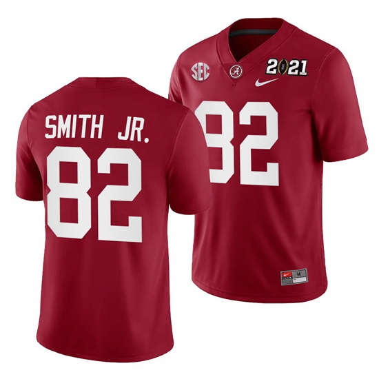 Alabama Crimson Tide Irv Smith Jr. Crimson 2021 Rose Bowl Champions College Football Playoff College Football Playoff Jersey Alabama Crimson Tide Irv Smith Jr. Crimson 2021 Rose Bowl Champions College Football Playoff College Football Playoff Jersey