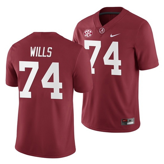 Alabama Crimson Tide Jedrick Wills Crimson 2019 Home Game Jersey NCAA Football Alabama Crimson Tide Jedrick Wills Crimson 2019 Home Game Jersey NCAA Football