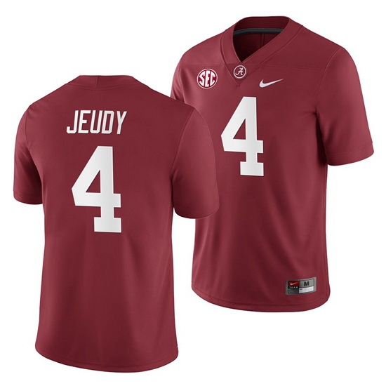 Alabama Crimson Tide Jerry Jeudy Crimson 2019 Home Game Jersey NCAA Football Alabama Crimson Tide Jerry Jeudy Crimson 2019 Home Game Jersey NCAA Football
