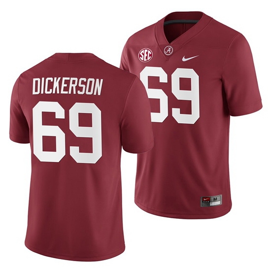 Alabama Crimson Tide Landon Dickerson Crimson 2019 Home Game Jersey NCAA Football Alabama Crimson Tide Landon Dickerson Crimson 2019 Home Game Jersey NCAA Football