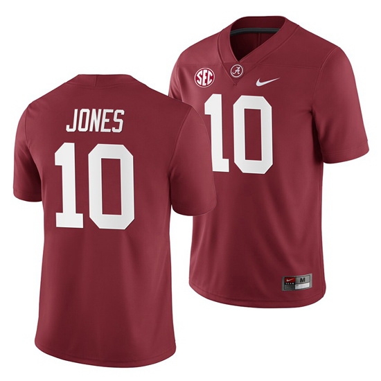Alabama Crimson Tide Mac Jones Crimson 2019 Home Game Jersey NCAA Football Alabama Crimson Tide Mac Jones Crimson 2019 Home Game Jersey NCAA Football