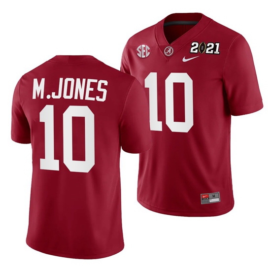 Alabama Crimson Tide Mac Jones Crimson 2021 Rose Bowl Champions College Football Playoff College Football Playoff Jersey Alabama Crimson Tide Mac Jones Crimson 2021 Rose Bowl Champions College Football Playoff College Football Playoff Jersey