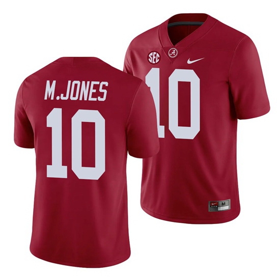 Alabama Crimson Tide Mac Jones Game Crimson College Football Jersey Alabama Crimson Tide Mac Jones Game Crimson College Football Jersey