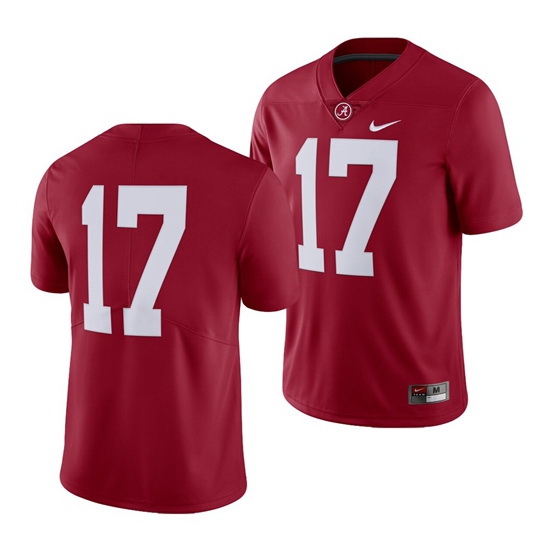 Alabama Crimson Tide Men's Crimson #17 Limited Nike Jersey Alabama Crimson Tide Men's Crimson #17 Limited Nike Jersey