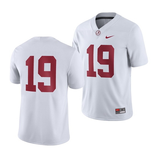 Alabama Crimson Tide Men's White Game Nike Jersey II Alabama Crimson Tide Men's White Game Nike Jersey II