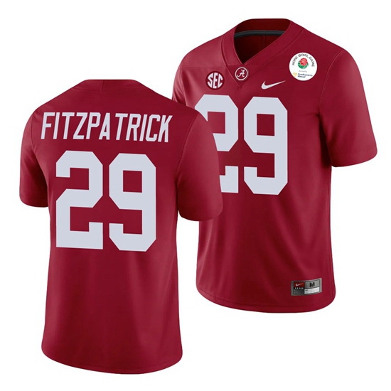 Alabama Crimson Tide Minkah Fitzpatrick Crimson 2021 Rose Bowl College Football Jersey Alabama Crimson Tide Minkah Fitzpatrick Crimson 2021 Rose Bowl College Football Jersey