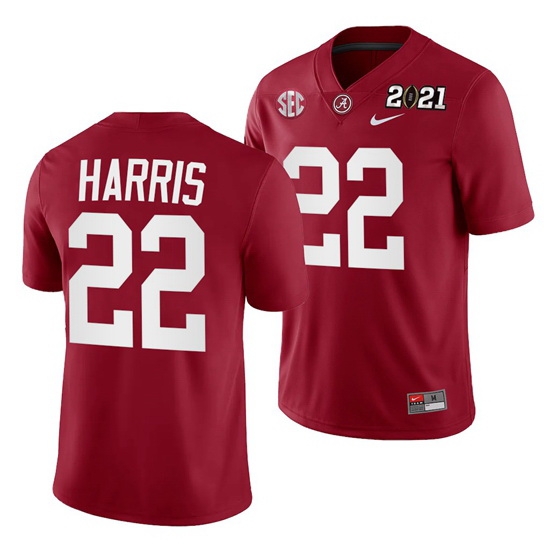 Alabama Crimson Tide Najee Harris Crimson 2021 Rose Bowl Champions College Football Playoff College Football Playoff Jersey Alabama Crimson Tide Najee Harris Crimson 2021 Rose Bowl Champions College Football Playoff College Football Playoff Jersey