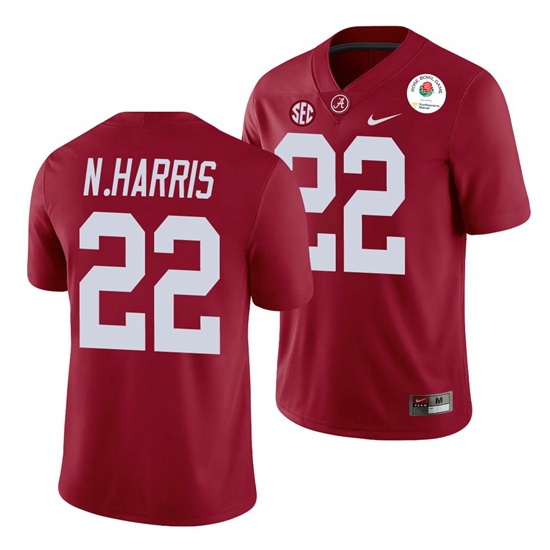 Alabama Crimson Tide Najee Harris Crimson 2021 Rose Bowl College Football Jersey Alabama Crimson Tide Najee Harris Crimson 2021 Rose Bowl College Football Jersey