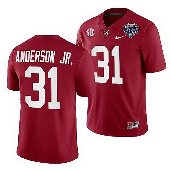 Alabama Crimson Tide Will Anderson Jr. Crimson 2021 Cotton Bowl College Football Playoff Jersey Alabama Crimson Tide Will Anderson Jr. Crimson 2021 Cotton Bowl College Football Playoff Jersey
