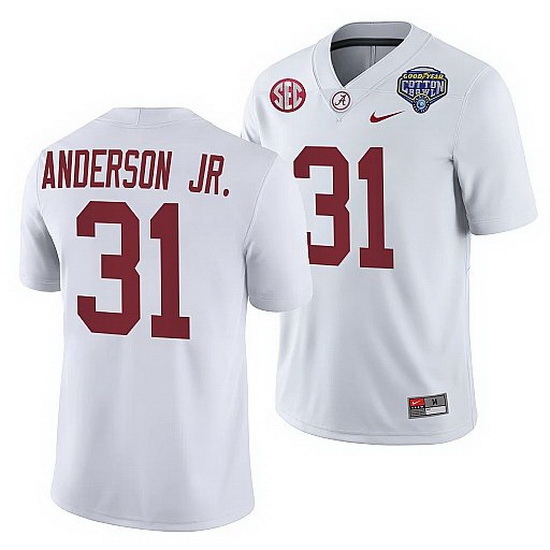Alabama Crimson Tide Will Anderson Jr. White 2021 Cotton Bowl College Football Playoff Jersey Alabama Crimson Tide Will Anderson Jr. White 2021 Cotton Bowl College Football Playoff Jersey