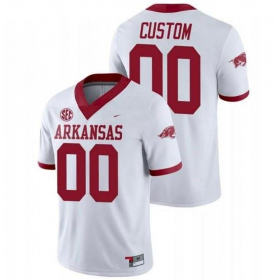 Men Women Youth Arkansas Razorbacks Jersey Custom Stitched Jersey College Football White Men Women Youth Arkansas Razorbacks Jersey Custom Stitched Jersey College Football White