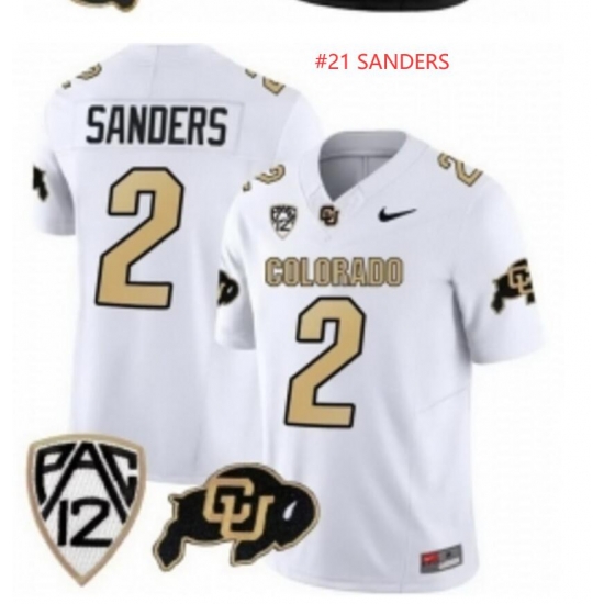 Colorado Buffaloes Shilo Sanders #21 Original Retro Brand White NCAA Vapor Jersey Colorado Buffaloes Shilo Sanders #21 Original Retro Brand White NCAA Vapor Jersey