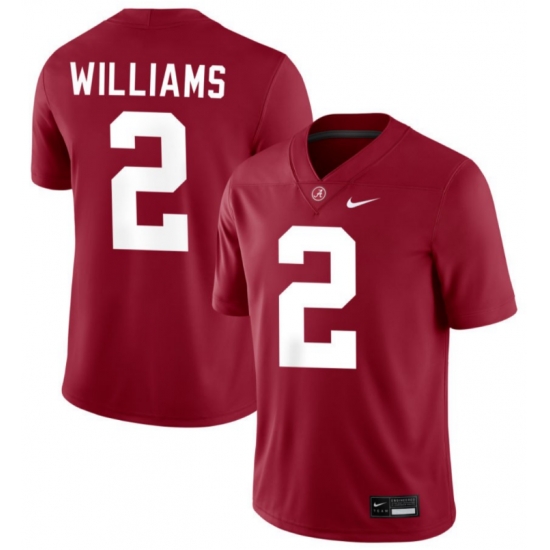 Men Alabama #2 Williams Red Stitched NCAA Jersey Men Alabama #2 Williams Red Stitched NCAA Jersey