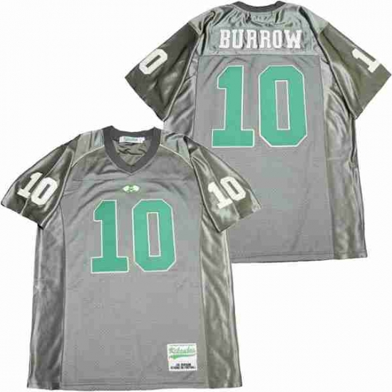Men JOE BURROW 10 ATHENS HS FOOTBALL JERSEY grey Men JOE BURROW 10 ATHENS HS FOOTBALL JERSEY grey