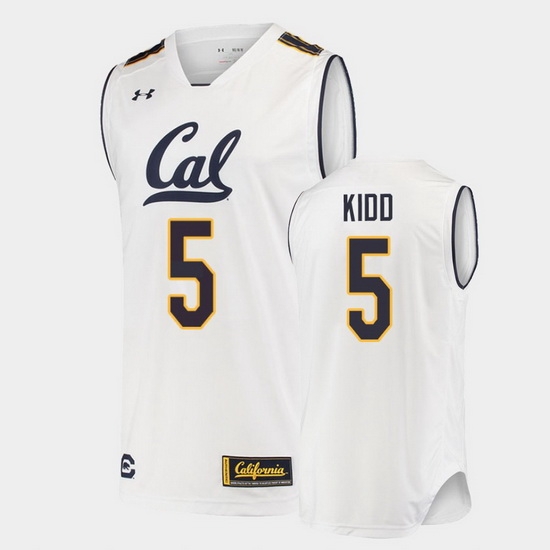 Men Jason Kidd College Basketball White Jersey Men Jason Kidd College Basketball White Jersey