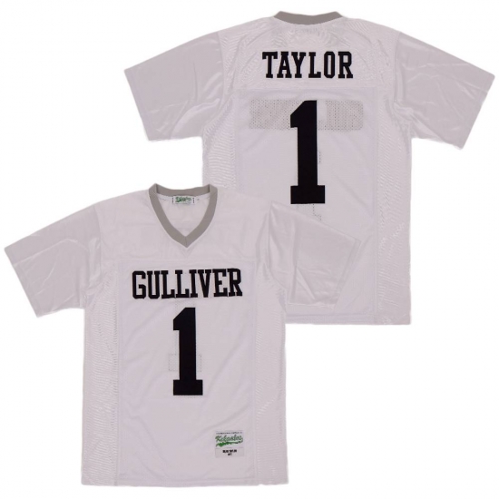 Men SEAN TAYLOR 1 HIGH SCHOOL FOOTBALL JERSEY white Men SEAN TAYLOR 1 HIGH SCHOOL FOOTBALL JERSEY white