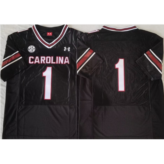 South Carolina Gamecock Black #1 Stitched Football Jersey South Carolina Gamecock Black #1 Stitched Football Jersey