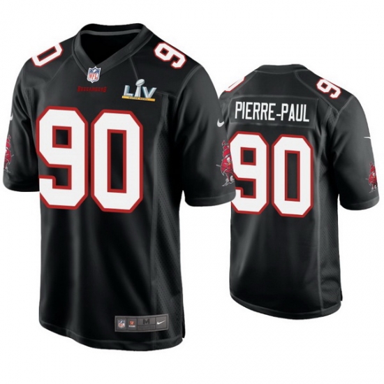 Jason Pierre Paul Buccaneers Black Super Bowl Lv Game Fashion Jersey Jason Pierre Paul Buccaneers Black Super Bowl Lv Game Fashion Jersey