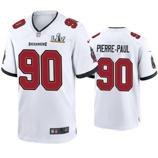 Jason Pierre Paul Buccaneers White Super Bowl Lv Game Jersey Jason Pierre Paul Buccaneers White Super Bowl Lv Game Jersey