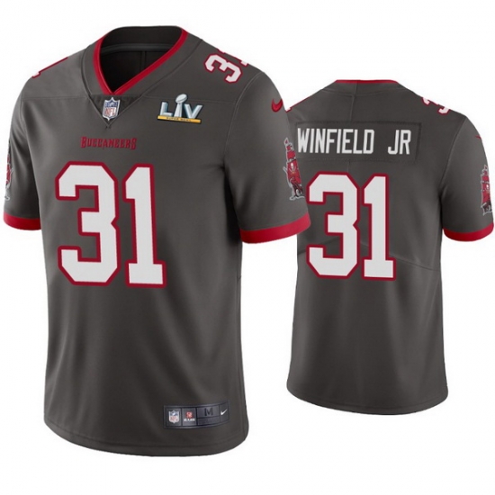 Men Antoine Winfield Jr. Buccaneers Pewter Super Bowl Lv Vapor Limited Jersey Men Antoine Winfield Jr. Buccaneers Pewter Super Bowl Lv Vapor Limited Jersey