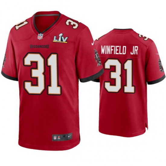 Men Antoine Winfield Jr. Buccaneers Red Super Bowl Lv Game Jersey Men Antoine Winfield Jr. Buccaneers Red Super Bowl Lv Game Jersey