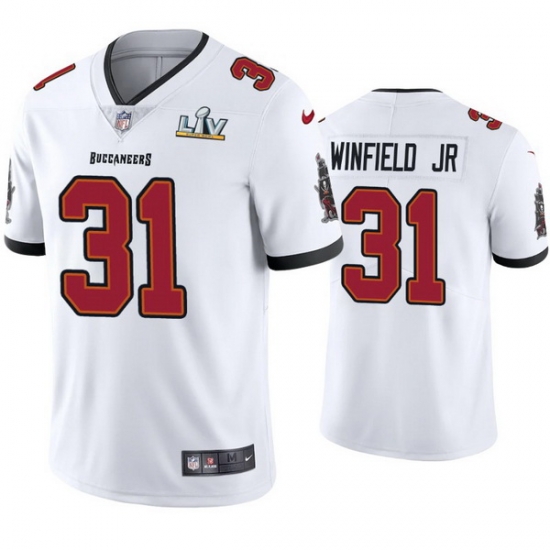 Men Antoine Winfield Jr. Buccaneers White Super Bowl Lv Vapor Limited Jersey Men Antoine Winfield Jr. Buccaneers White Super Bowl Lv Vapor Limited Jersey