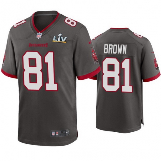 Men Antonio Brown Buccaneers Pewter Super Bowl Lv Game Jersey Men Antonio Brown Buccaneers Pewter Super Bowl Lv Game Jersey