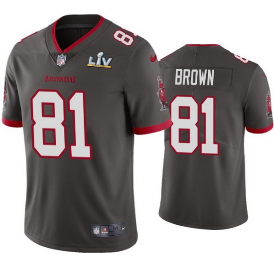 Men Antonio Brown Buccaneers Pewter Super Bowl Lv Vapor Limited Jersey Men Antonio Brown Buccaneers Pewter Super Bowl Lv Vapor Limited Jersey