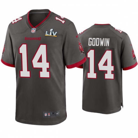 Men Chris Godwin Buccaneers Pewter Super Bowl Lv Game Jersey Men Chris Godwin Buccaneers Pewter Super Bowl Lv Game Jersey