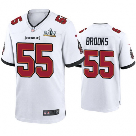 Men Derrick Brooks Buccaneers White Super Bowl Lv Game Jersey Men Derrick Brooks Buccaneers White Super Bowl Lv Game Jersey