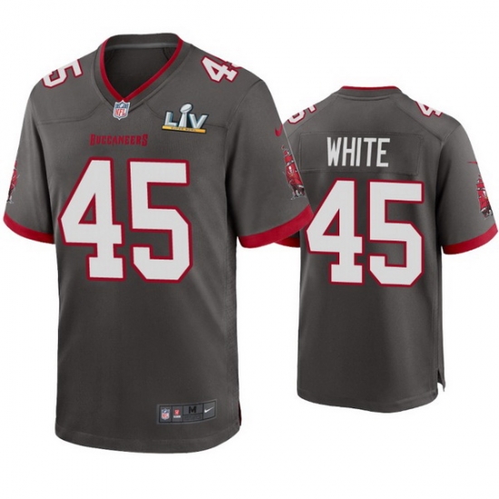Men Devin White Buccaneers Pewter Super Bowl Lv Game Jersey Men Devin White Buccaneers Pewter Super Bowl Lv Game Jersey