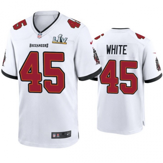 Men Devin White Buccaneers White Super Bowl Lv Game Jersey Men Devin White Buccaneers White Super Bowl Lv Game Jersey