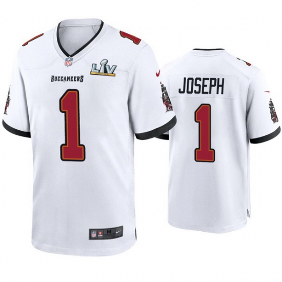 Men Greg Joseph Buccaneers White Super Bowl Lv Game Jersey Men Greg Joseph Buccaneers White Super Bowl Lv Game Jersey