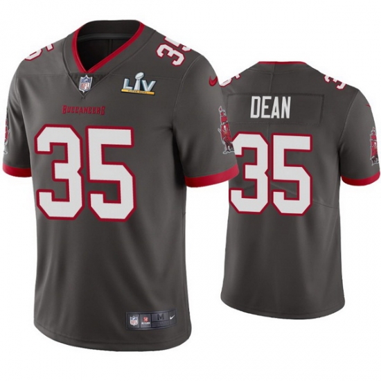 Men Jamel Dean Buccaneers Pewter Super Bowl Lv Vapor Limited Jersey Men Jamel Dean Buccaneers Pewter Super Bowl Lv Vapor Limited Jersey