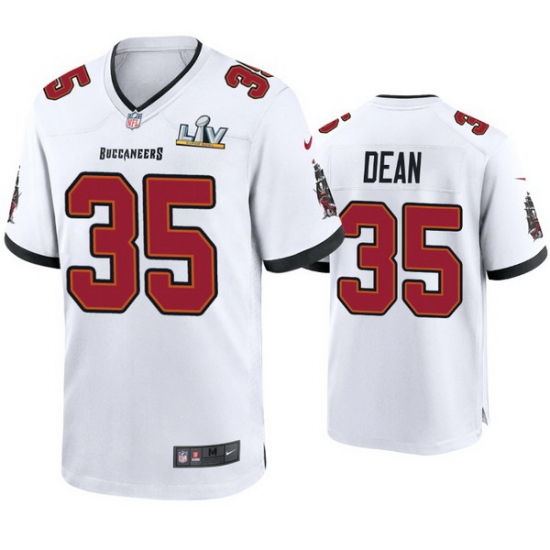 Men Jamel Dean Buccaneers White Super Bowl Lv Game Jersey Men Jamel Dean Buccaneers White Super Bowl Lv Game Jersey