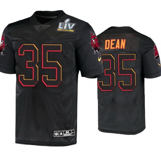 Men Jamel Dean Tampa Bay Buccaneers Black Super Bowl Lv Jersey Men Jamel Dean Tampa Bay Buccaneers Black Super Bowl Lv Jersey