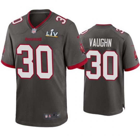 Men Ke'Shawn Vaughn Buccaneers Pewter Super Bowl Lv Game Jersey Men Ke'Shawn Vaughn Buccaneers Pewter Super Bowl Lv Game Jersey