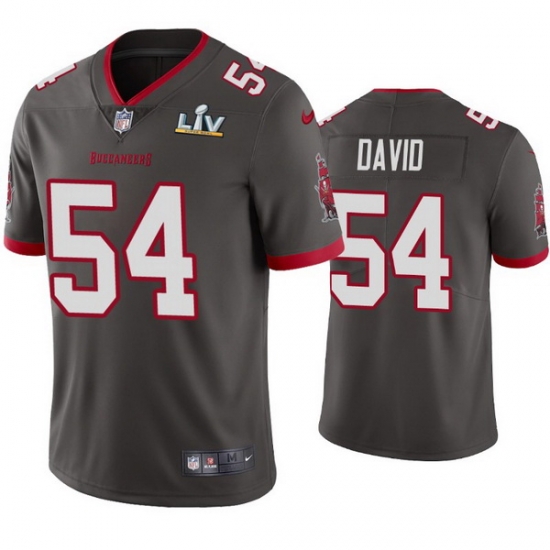 Men Lavonte David Buccaneers Pewter Super Bowl Lv Vapor Limited Jersey Men Lavonte David Buccaneers Pewter Super Bowl Lv Vapor Limited Jersey