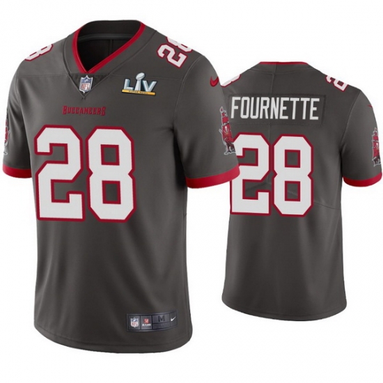 Men Leonard Fournette Buccaneers Pewter Super Bowl Lv Vapor Limited Jersey Men Leonard Fournette Buccaneers Pewter Super Bowl Lv Vapor Limited Jersey