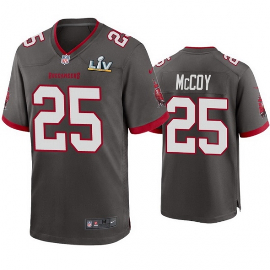 Men Lesean Mccoy Buccaneers Pewter Super Bowl Lv Game Jersey Men Lesean Mccoy Buccaneers Pewter Super Bowl Lv Game Jersey