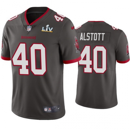 Men Mike Alstott Buccaneers Pewter Super Bowl Lv Vapor Limited Jersey Men Mike Alstott Buccaneers Pewter Super Bowl Lv Vapor Limited Jersey