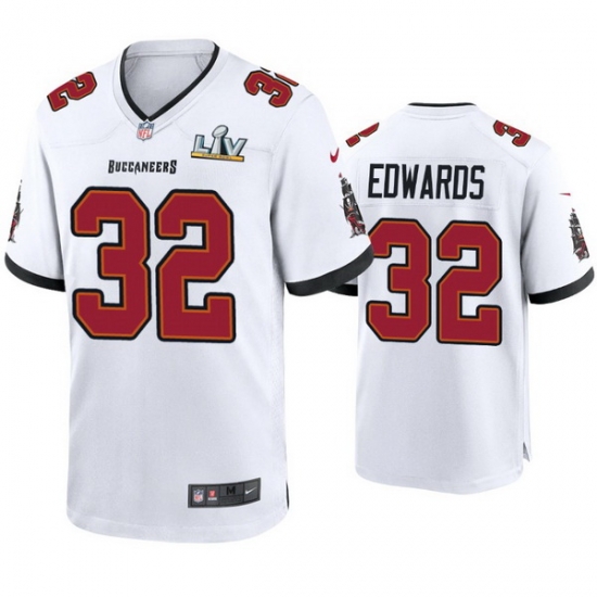 Men Mike Edwards Buccaneers White Super Bowl Lv Game Jersey Men Mike Edwards Buccaneers White Super Bowl Lv Game Jersey