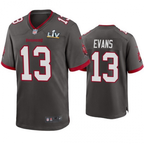 Men Mike Evans Buccaneers Pewter Super Bowl Lv Game Jersey Men Mike Evans Buccaneers Pewter Super Bowl Lv Game Jersey
